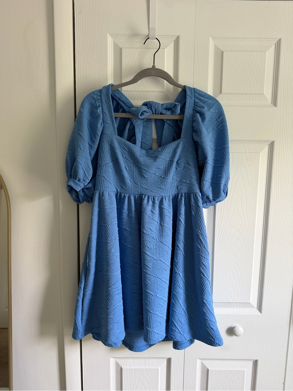 Free People Violet Puff Sleeve Babydoll Dress